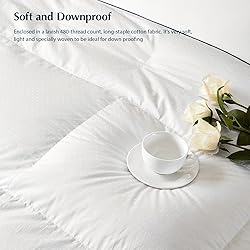 PACIFIC COAST Comforter King Size, Filled in White