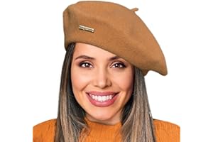 Nawati Wool French Berets for Women, Solid Color Beret Hats for Women Girls Lady, Casual and Chic Vintage Painters Hat