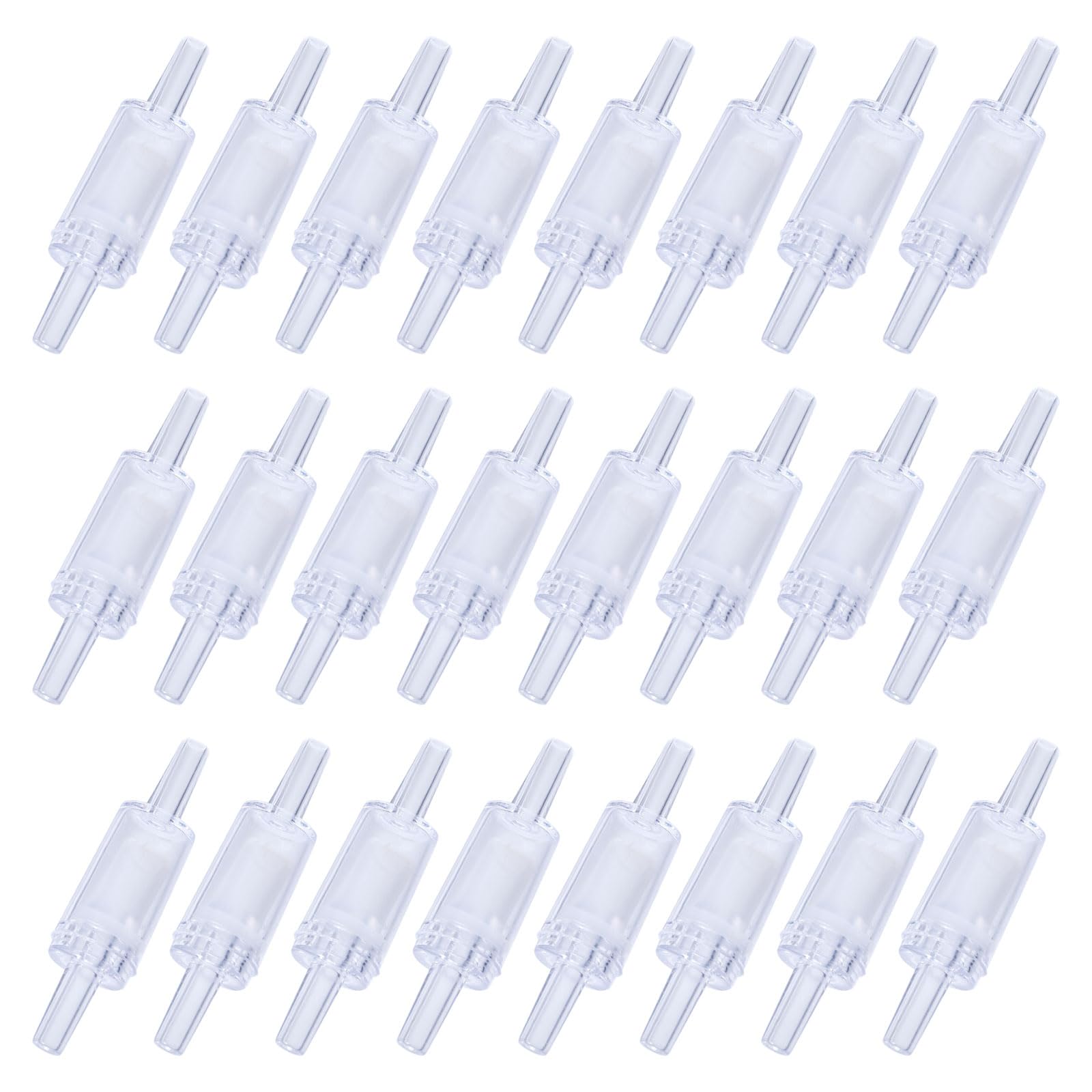 CHGCRAFT 25Pcs Aquarium Check Valve Plastic Fish Tank Air Pump Valve White One Way Non-Return Check Valve Accessories for Fish Tank