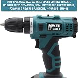 MYLEK 18V Cordless Drill Set with 29pc Kit and Case view 5