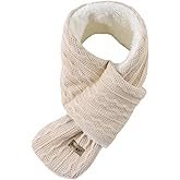 OMUKY Kids Scarf Fleece Warm Knitted Scarves for Girls Boys Toddler Cold Weather Soft Neck Warmer