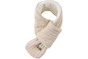 OMUKY Kids Scarf Fleece Warm Knitted Scarves for Girls Boys Toddler Cold Weather Soft Neck Warmer