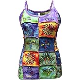 Shopoholic Fashion Women’s Handmade Hippy Traditional Patchwork Cotton Boho Festival Tank Top