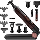 Back Shavers for Men Long Handle, Waterproof Back Shaver with 4 Shock Absorber Flex Heads, Rechargeable Electric Back Razor and Hair Trimmer, Extendable Electric Shaver for Body Grooming, Portable