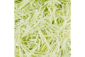 COFEETBO Basket Grass,Crinkle Cut Tissue Paper for Easter Gift Box Wrapping Packing Filling,Recyclable DIY Craft Basket Shred Confetti Raffia Paper Filler,100g 3.53oz Party Decoration