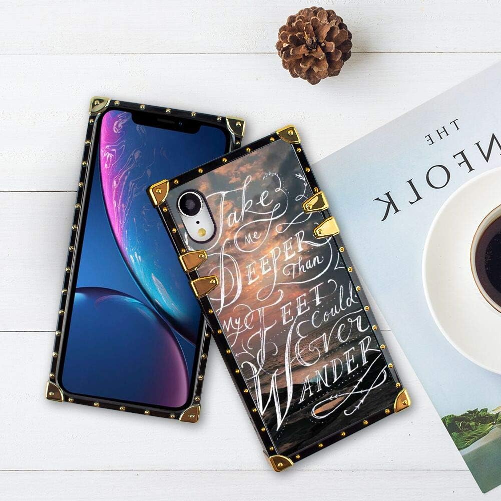 Bonoma iPhone Xr (2018) 6.1" Inspirational Quote Square Edge Phone Case