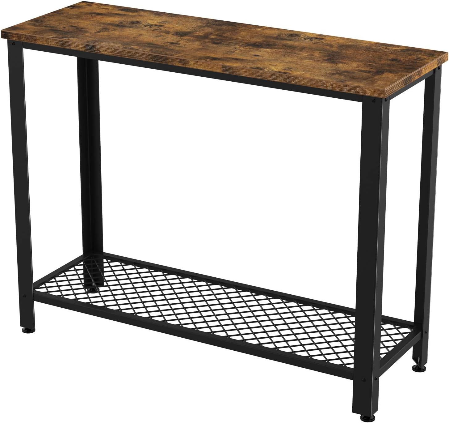 IRONCK Vintage Console Table for Entryway, Entry Table with Shelf, Sofa Side Table for Entryway Living Room, Easy Assembly Industrial Style Wood and Metal Frame: Kitchen & Dining