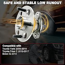 2Pcs 512370 Rear Wheel Bearing Hub Assembly
