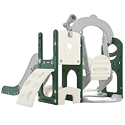 Virubi 6 in 1 Toddler Slide with Swing