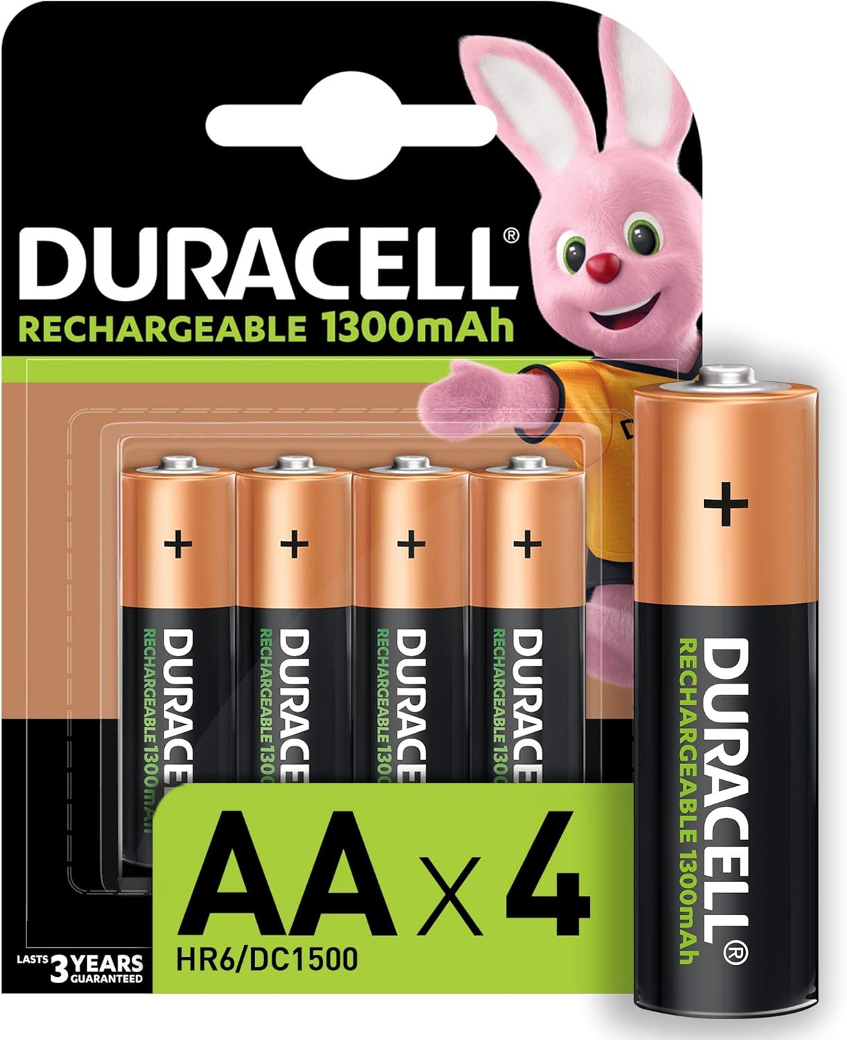 Duracell Rechargeable AA 1300 mAh Batteries, Pack of 4 Amazon.co.uk