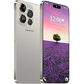 Fadnou 15 Ultra Unlocked Phone, The Phone Battery 6800mAh 6.82" HD Screen Cell Phone, Android 14 16+512GB with 128GB Memory Card Smartphone, Face ID/Fingerprint Lock/5G/GPS，Natural Titanium