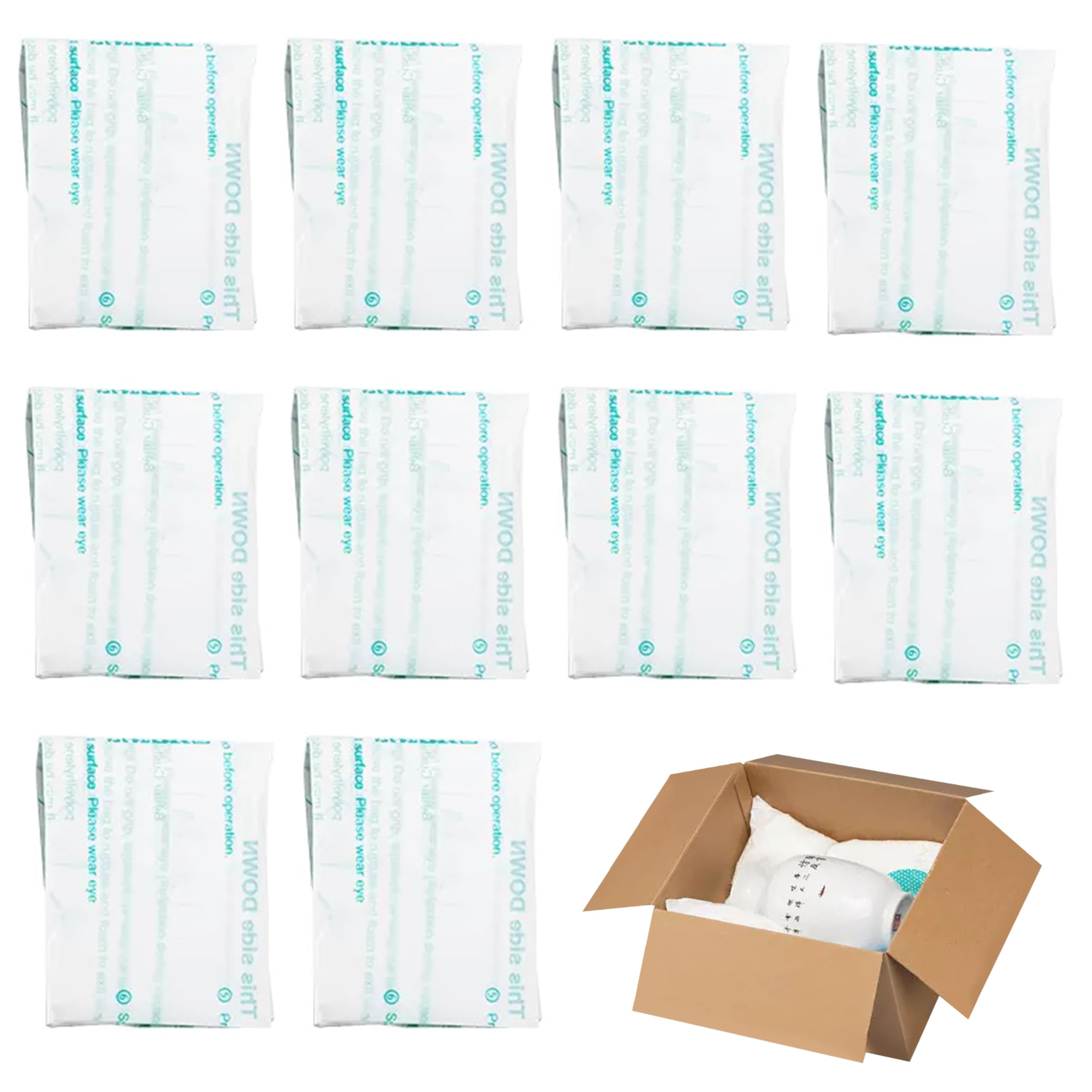 Photo 1 of 10 Pcs 14”x16” Foam Bag for Shipping, Expandable Packing Foam for PC & Irregular-Shaped Items-Shockproof, Protective Computer Shipping Material for Electronics & Fragile Devices