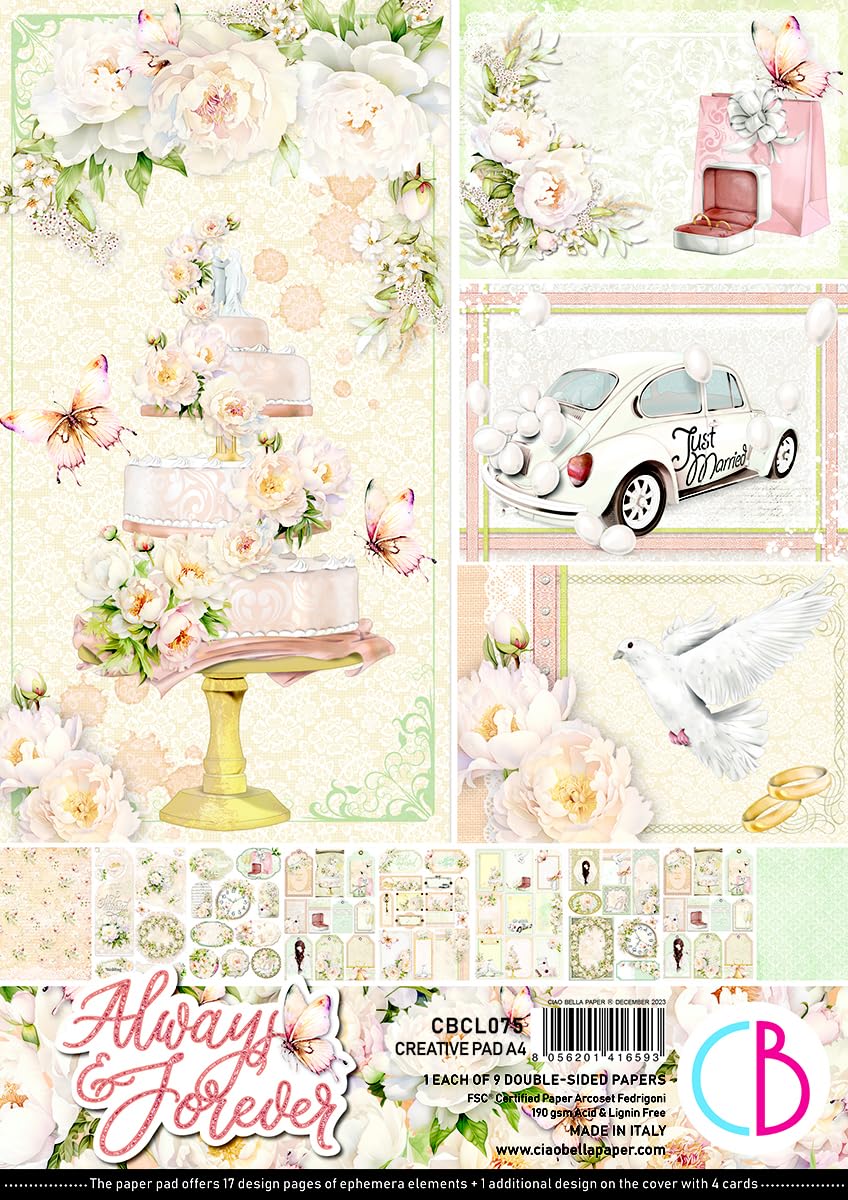 Ciao Bella Always & Forever A4 Creative Pad