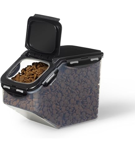Seau De Stockage Hermétique Pour Croquettes Chien Chat - Jusqu'à 13,6 Kg - Avec Tasse à Mesurer