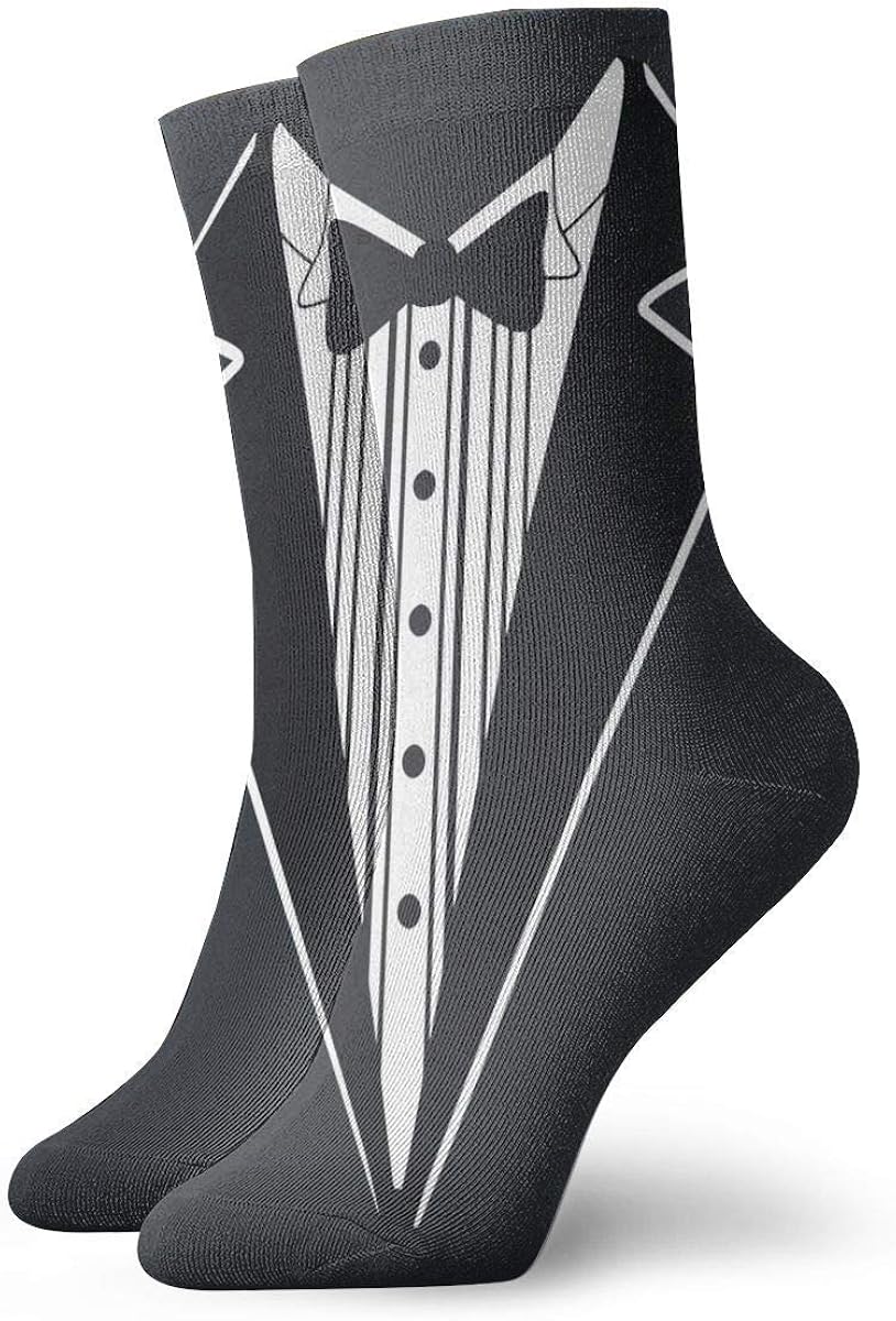 Tuxedo Socks Men & Women Crew Socks Novelty Socks Amazon.co.uk Clothing