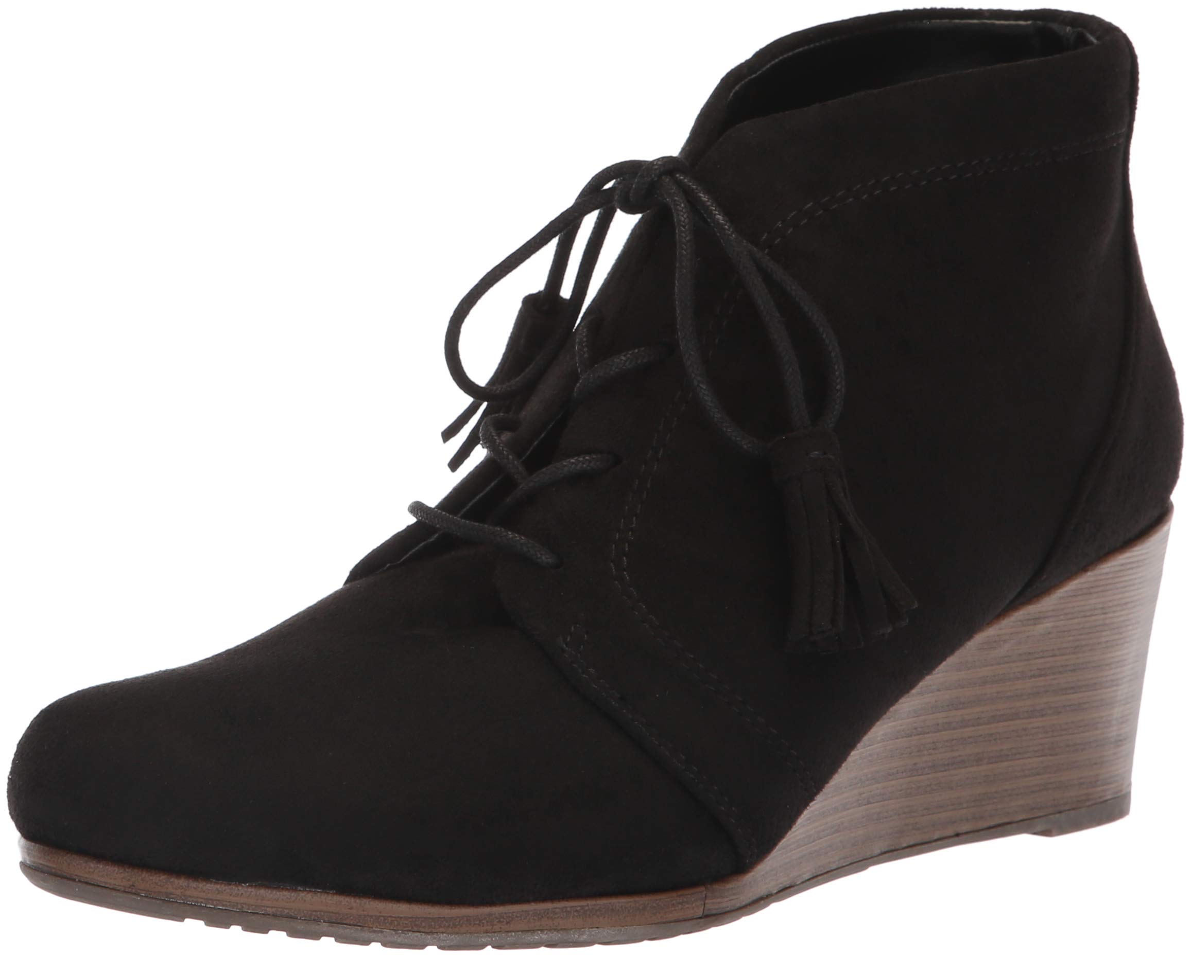 Dr Scholls Shoes Womens Kennedy Ankle Boot Black Microfiber
