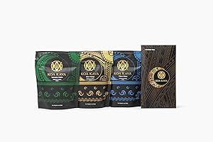 Koa Kava Premium Sample Kit: Medium Grind Tongan, Vanuatu Waka and Fijian Waka Kava Powder