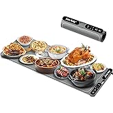 Ann Katy Food Warming Mat for Food XXXL 39"x15" 550W,Portable Electric Warming Tray for Buffets Party Chafing Dishes,Fast Full-Surface Heating Pads with 7 Level Temp 8 Hour Timer&Child Safety Lock
