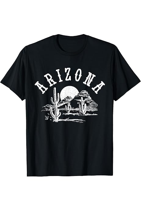 Amazon.com: Retro Arizona T Shirt Vintage Sports Tee Design T 