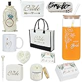 Bachelorette Gifts for Bride Gift Box Unique Popular Bridal Shower Gifts Honeymoon Wedding Engagement Gift Bride Canvas Tote Bag Travel Jewelry Case Presents Future Mrs