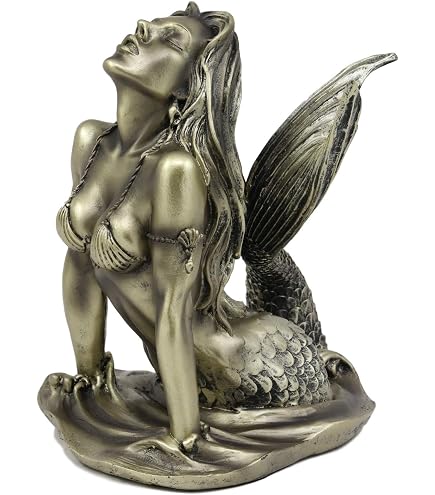 Pacific Giftware 人魚 彫刻 オブジェ Amazon.com: Pacific Giftware Gothic Mermaid Figurine with Sea
