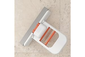 Mini Sponge Mop，Portable Mini Cleaning Mop, Self Squeezing Mini Sponge Mop, Wet and Dry Use Cleaning System for Bathroom, Kit