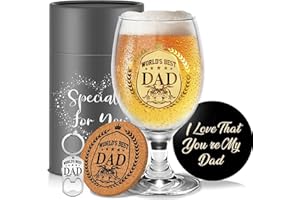 Personalised Gifts for Dad Beer Glasses Presents for Dad Gifts from Daughter Son Father's Day Gifts Daddy Christmas Birthday 