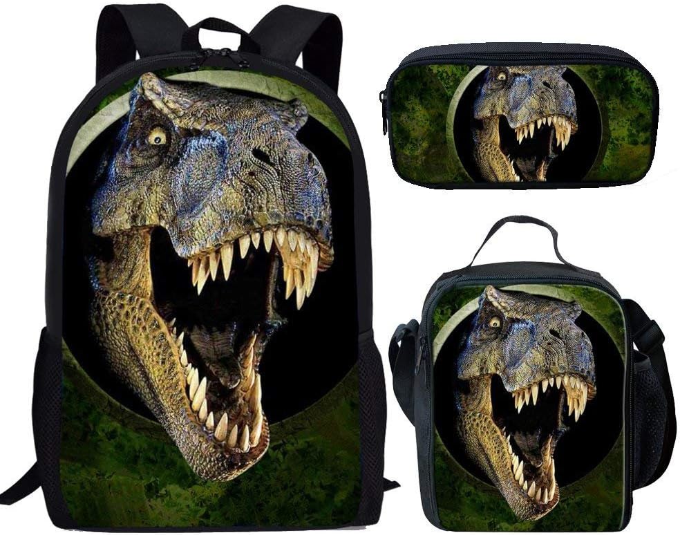 dinosaur backpack and lunchbox set