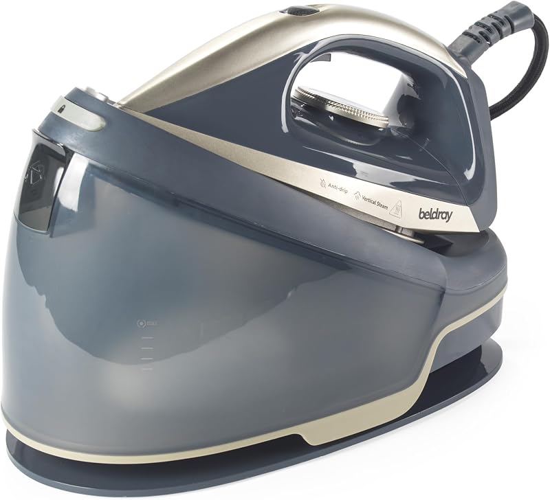 Beldray Power Pro Steam Station Iron 3000W 2.5L 40 g/min 3.5 bar