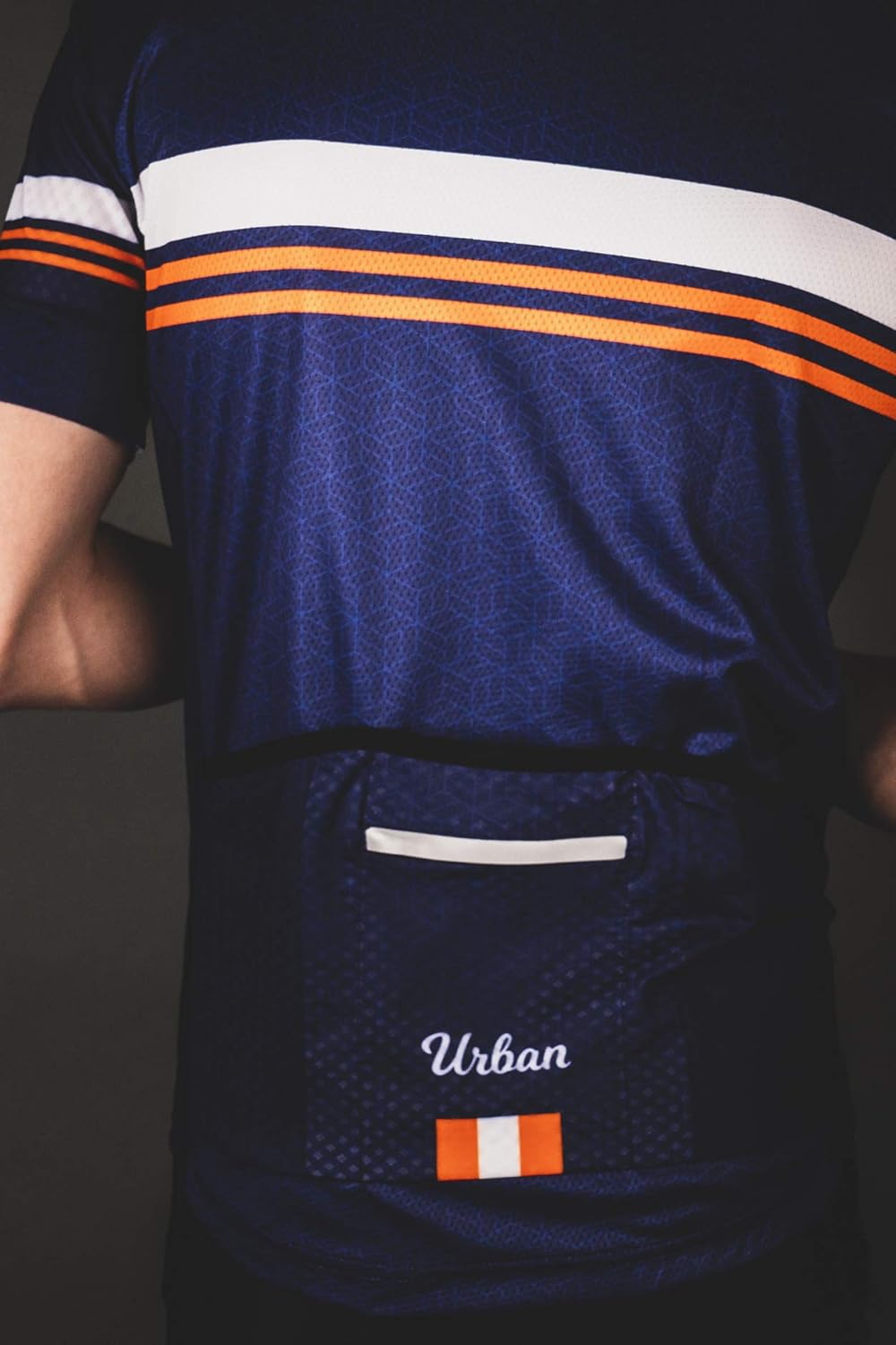 Urban Cycling Apparel Men's Classic Blue Short Sleeve Jersey, Bib Shorts: Clothing