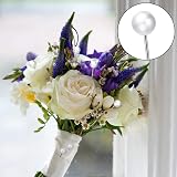 Leikedun 200PCS Pearl Pins for Flowers Wedding Bouquets Crafts 3.2cm Boxed view 2