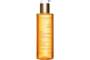 CLARINS Total Cleansing Oil | Removes Long-Wearing, Heavy and Waterproof Makeup and Pollutants | Preserves Skin's Microbiota | Easy Rinse | Safe For Use On Face, Eyes and Lips | Dermatologist Tested
