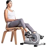 Sunny Health & Fitness Dual Function Under-Desk Bike Trainer, Mini Exercise Machine for Senior Training, Arm/Leg Cardio Cycle Workout, Optional Magnetic, Motorized w/Free SunnyFit App Connection