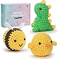 Crochet Kit for Beginners, Crochet Starter Kits for Adults Amigurumi Craft Knitting Crochet Kits with Step-by-Step Video Tuto