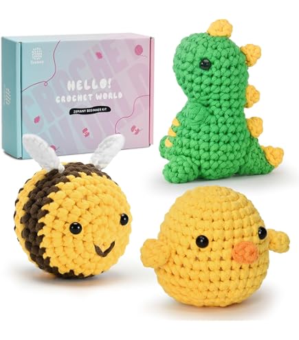 Kit Débutant Pour Apprendre à Crocheter – Amigurumi Cochon Gris – Tout Inclus (neuf)