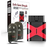 2 Programmable Key fob Scanner Tool, Easy DIY Programmer Kit Replacement for Smart Keyless Entry Remote Dodge Dart Charger Challenger M3N-40821302