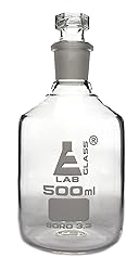 EISCO Reagent Bottle, Borosilicate Glass, Narrow