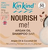 KinKind NOURISH me Shampoo Bar Coconut Argan Oil Hydration Normal Dry Grey Hair