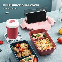 Chchmu Bento Box Portable Lunch Box Leakproof Salad