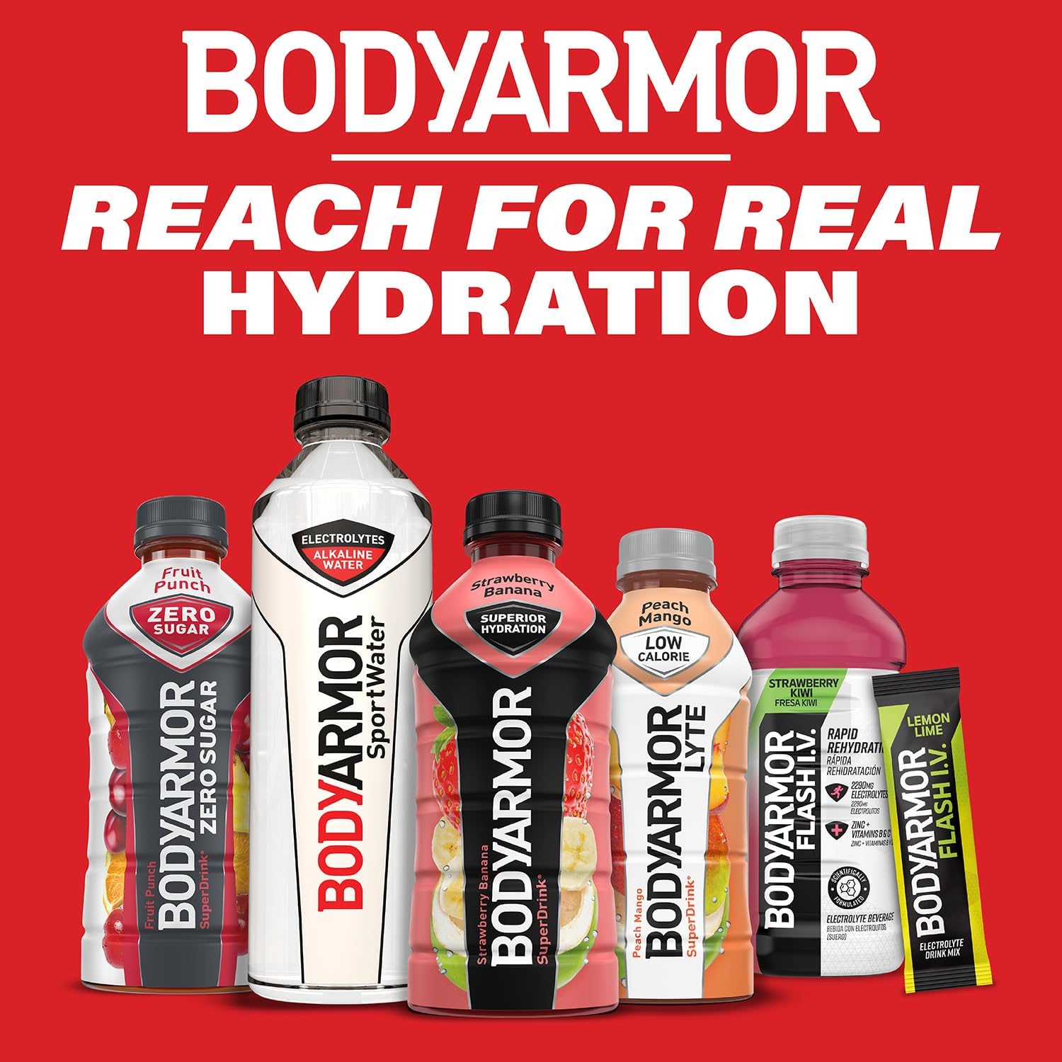 BODYARMOR SportWater Alkaline Water, Superior Hydration, High Alkaline Water pH 9+, Electrolytes, Perfect for your Active Lifestyle, 700mL (Pack of 24)