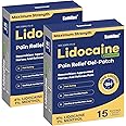 Sumifun 4% Lidocaine Patches Plus 1% Menthol - 30 Counts Maximum Strength OTC Pain Relief Patches for Back Ache Stiff Neck Joint Pain Muscle Soreness Topical Analgesic FSA or HSA Eligible