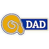 Albany State University Proud Dad Die Cut Decal Officially Licensed Collegiate Product 6-Inches Wide