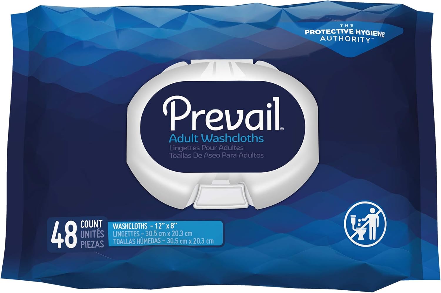 Prevail Soft Pack Adult Washcloths, 12"x 8" (576 Count): Health & Personal Care