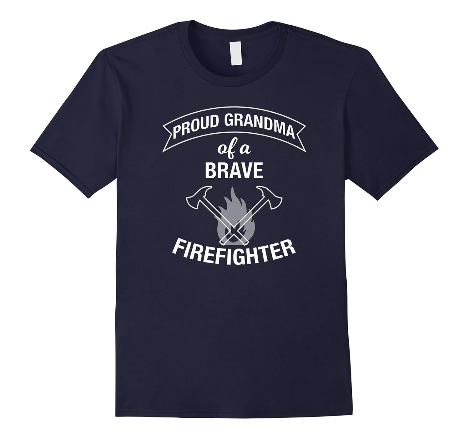 Proud Firefighter Grandma Shirt-Rose