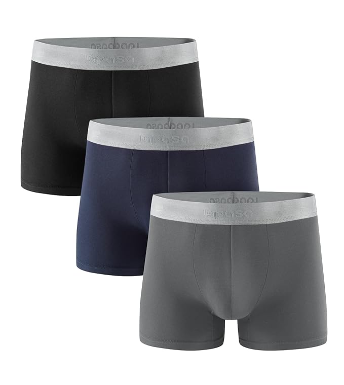 Buy LAPASA Men's Modal Trunks 2 Layer Pouch Boxer Underwear No Fly 3