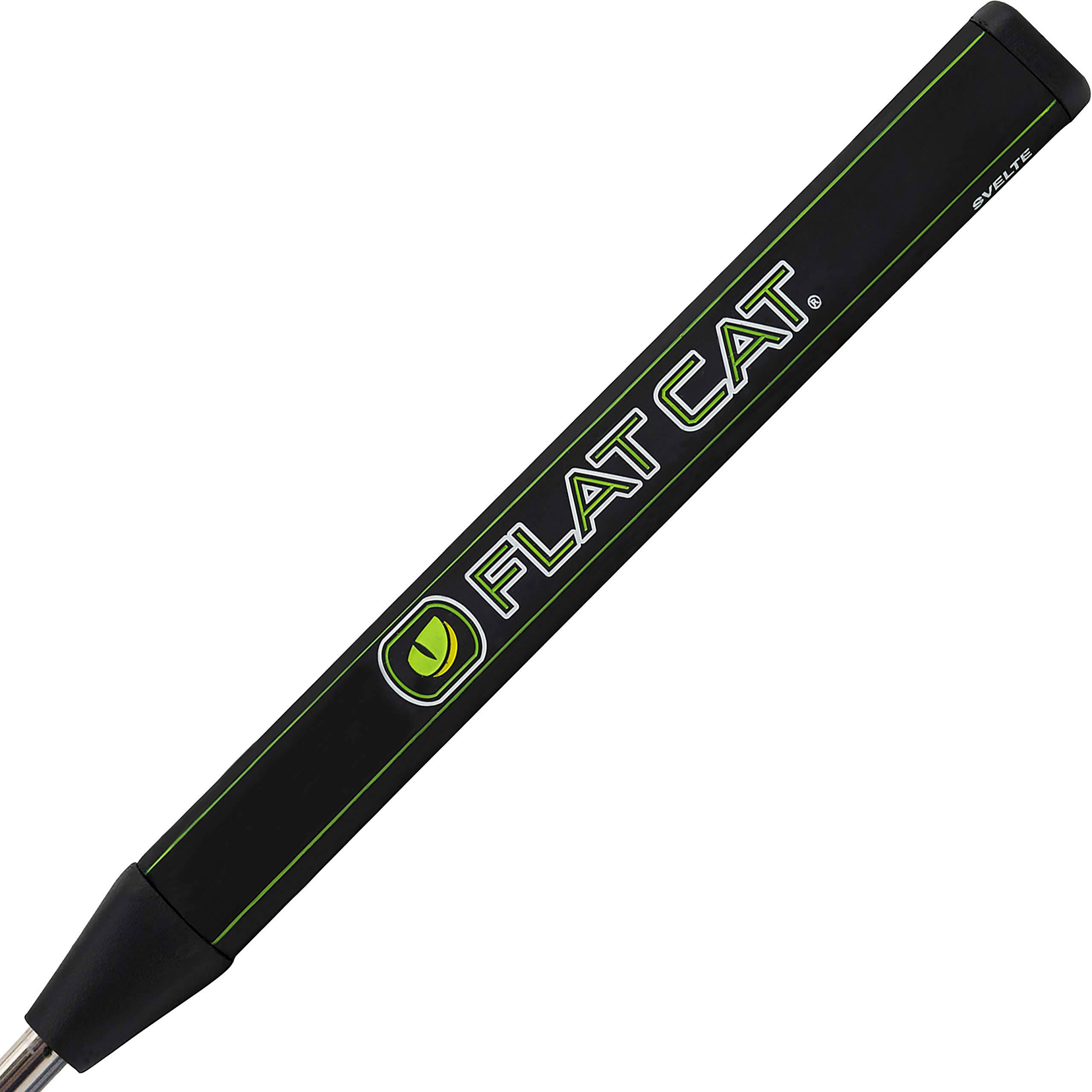 Flat Cat Tak Svelte Golf Putter Grip - 1.23” Diameter, 75g - Premium Tackiness for Enhanced Control & Alignment in Any Weather - Black