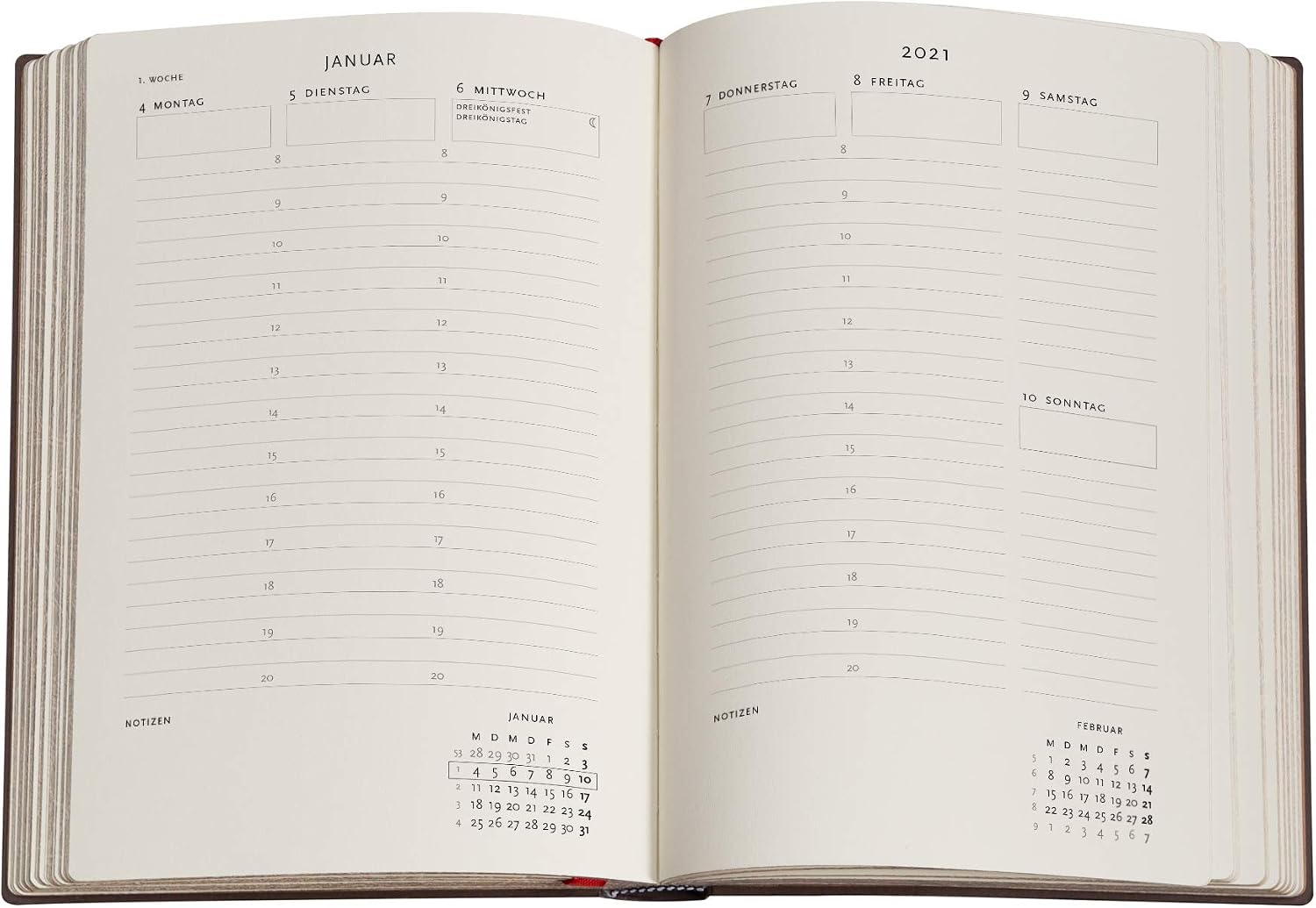 Paperblanks DD6716-0 12 Month Calendar 2021 Moonlight Vertical Midi (130 × 180 mm), Multicolor, Vertikal - Midi (130 x 180 mm) 160p - Image 5