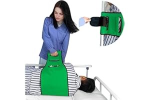 VobeNit Transfer Sling Lift Seniors Limited Mobility,Widened Transfer Belt for Bedridden Patient, Elderly Turning Device Transfer Nursing Sling for Elderly and Disabled Handicap Green