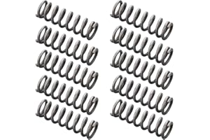 RWRAPS 10pcs Small Compression Springs, Sliver Springs Pen Springs, 304 Stainless Steel Spring Length 10-30mm ( Color : 0.3mm