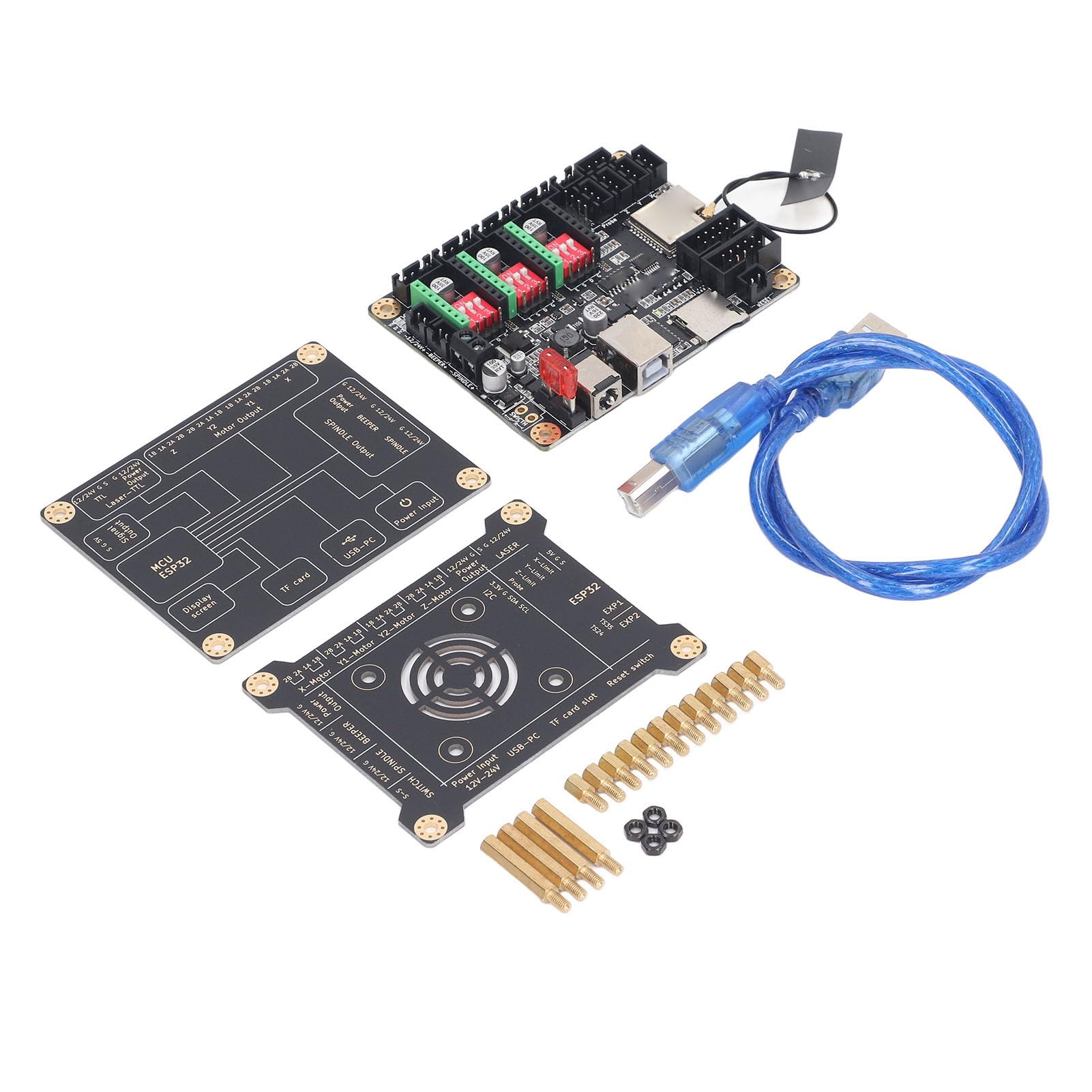 Engraving Machine Control Board, Laser Engraver Offline Controller, Laser Engraver Control Board MKS DLC32 V2.1 Offline Control 32bit WiFi Engraving Machine Motherboard